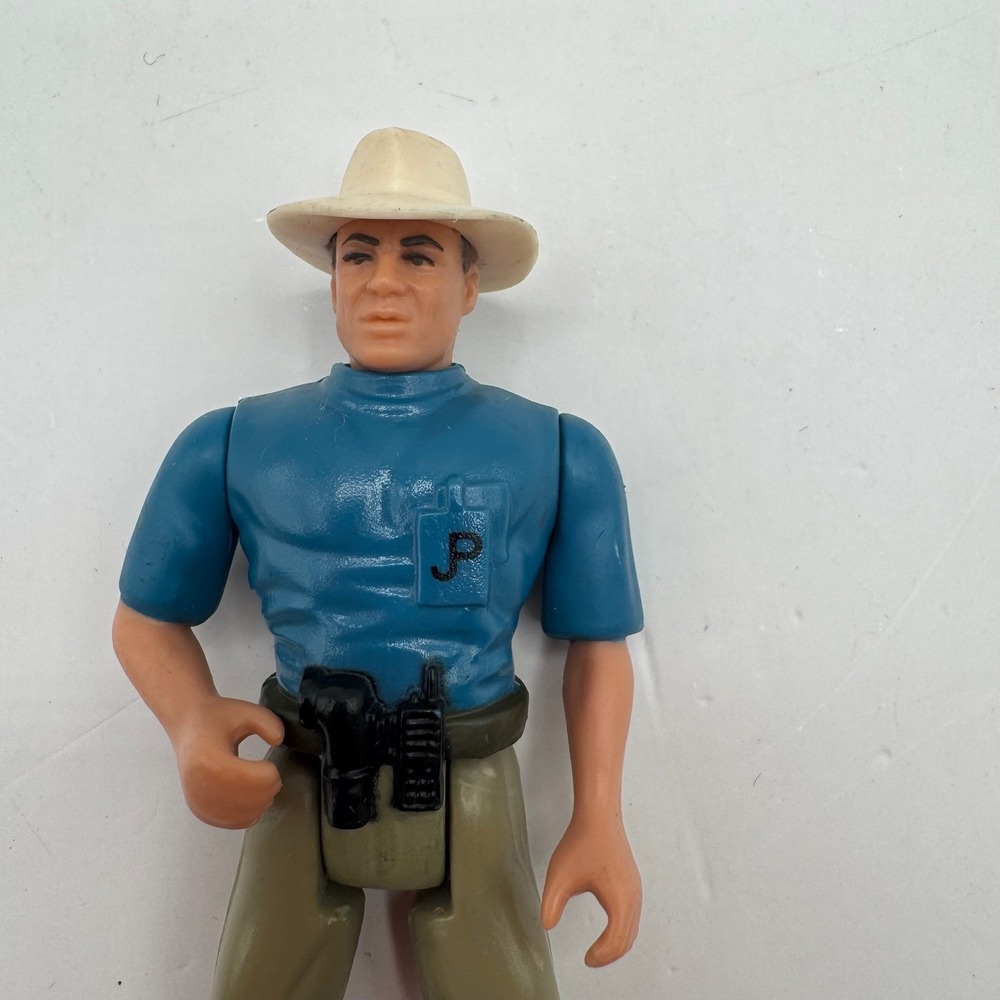 Kenner Jurassic Park Robert Muldoon Action Figure 1993 Blue Tan 4.5"Vintage - Picture 2 of 8